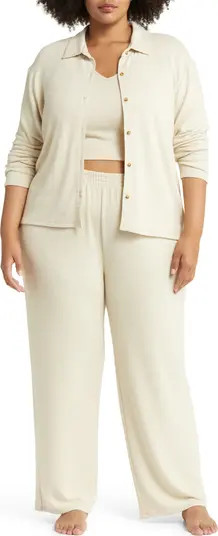 3-Piece Cozy Cardi Pajamas | Nordstrom