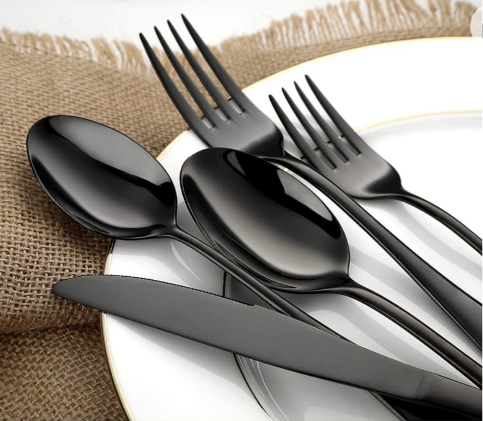 Black Stainless Steel Silverware Set of 20

#LTKhome