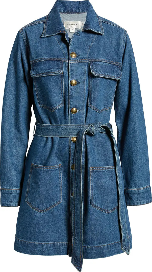 FRAME '70s Belted Denim Jacket | Nordstrom | Nordstrom