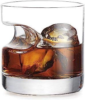 Gifts for Men, Cigar Whiskey Glass, Old Fashioned Whiskey Glasses With Indented Cigar Rest | Amazon (US)