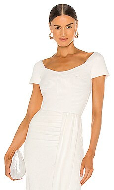 Line & Dot Melissa Sweater Top in Off White from Revolve.com | Revolve Clothing (Global)
