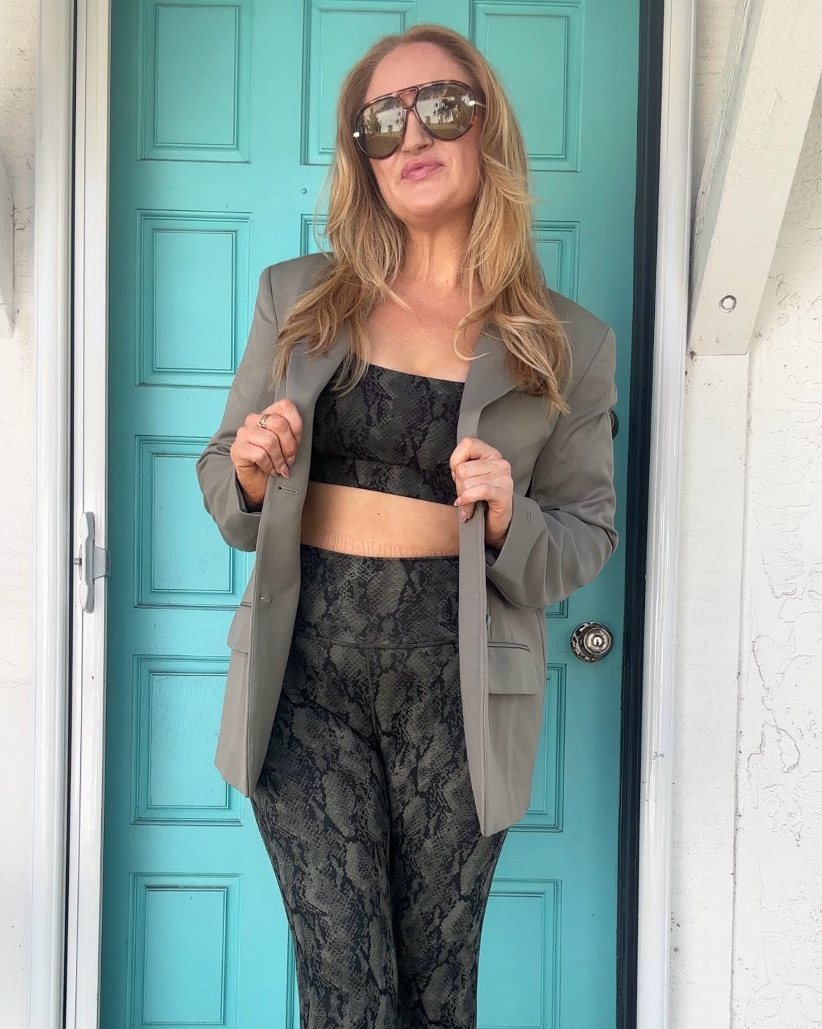 CEO of errands and 10,000 steps 🏃‍♀️🛒@fabletics #fableticspartner

The green & black snakeskin set is fall athletic perfection 🐍 but adding this olive blazer takes it straight from workout to street-style 👌Who says school drop-off can’t be a runway? LMK below if you’re ready for fall activewear or no ⬇️

#athleisure #activewear #fallactivewear  #gymgirl #momboss
.
.
.
.
.
Fabletics outfit ideas, fall activewear set, olive blazer outfit, snakeskin print leggings, athleisure styling tips, street style activewear, mom boss outfit, fall workout clothes, green activewear, blazer over activewear, high low styling, fabletics try on haul, fall activewear trends, snakeskin leggings set, olive green blazer outfit, how to style activewear for fall, mom boss street style, high low athleisure outfits, fabletics outfit inspo, green sports bra and leggings, chic everyday outfit

#LTKgrwm #LTKfitnessgoals #LTKmorningroutine