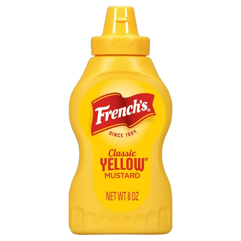 French's No Artificial Flavors Gluten Free Classic Yellow Mustard, 8 oz Bottle - Walmart.com | Walmart (US)