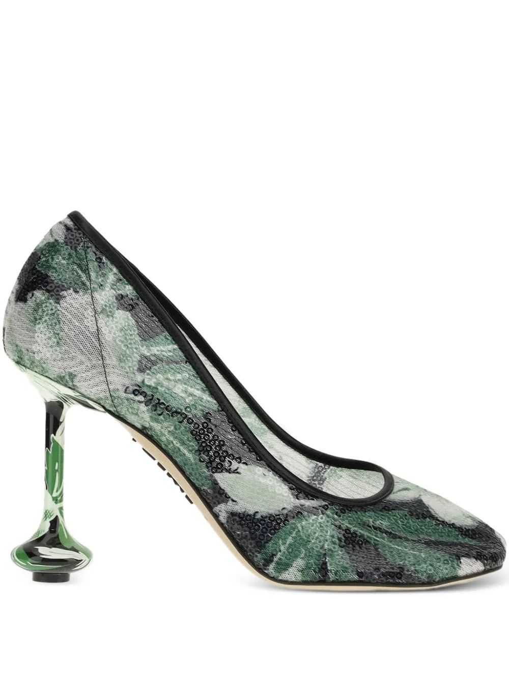 LOEWE 90mm Toy pumps - Green | Farfetch Global