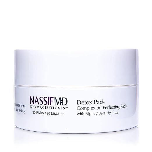 NassifMD Detox Pads Facial Radiance Pads, Glycolic Acid Pads, Face Exfoliating Pads Salicylic Aci... | Amazon (US)