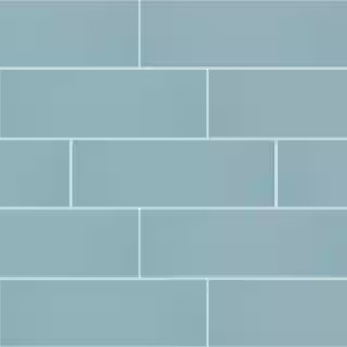 Restore Tide Blue 4-1/4 in. x 12-7/8 in. Glossy Ceramic Wall Tile (10.64 sq. ft./Case) | The Home Depot