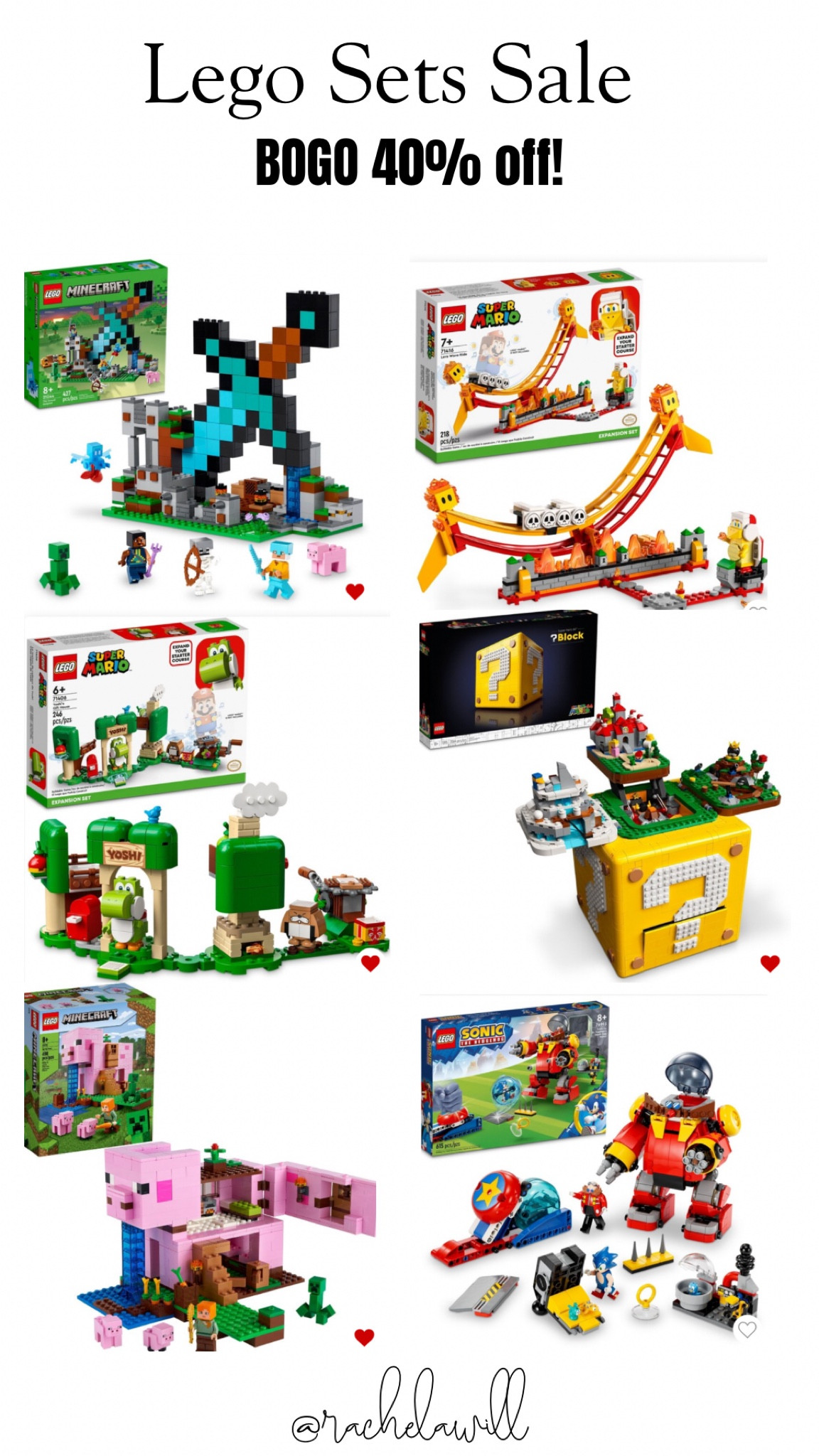 If you have a Lego lover these are perfect and BOGO 40% off! 

This is a STEAL and such great gifts for the holidays 🎄🎁

#cybermonday #blackfriday #sales #targetsale #holidays #giftguide #kidsgiftguide #christmas #christmaslist 

#LTKCyberWeek #LTKHoliday #LTKGiftGuide