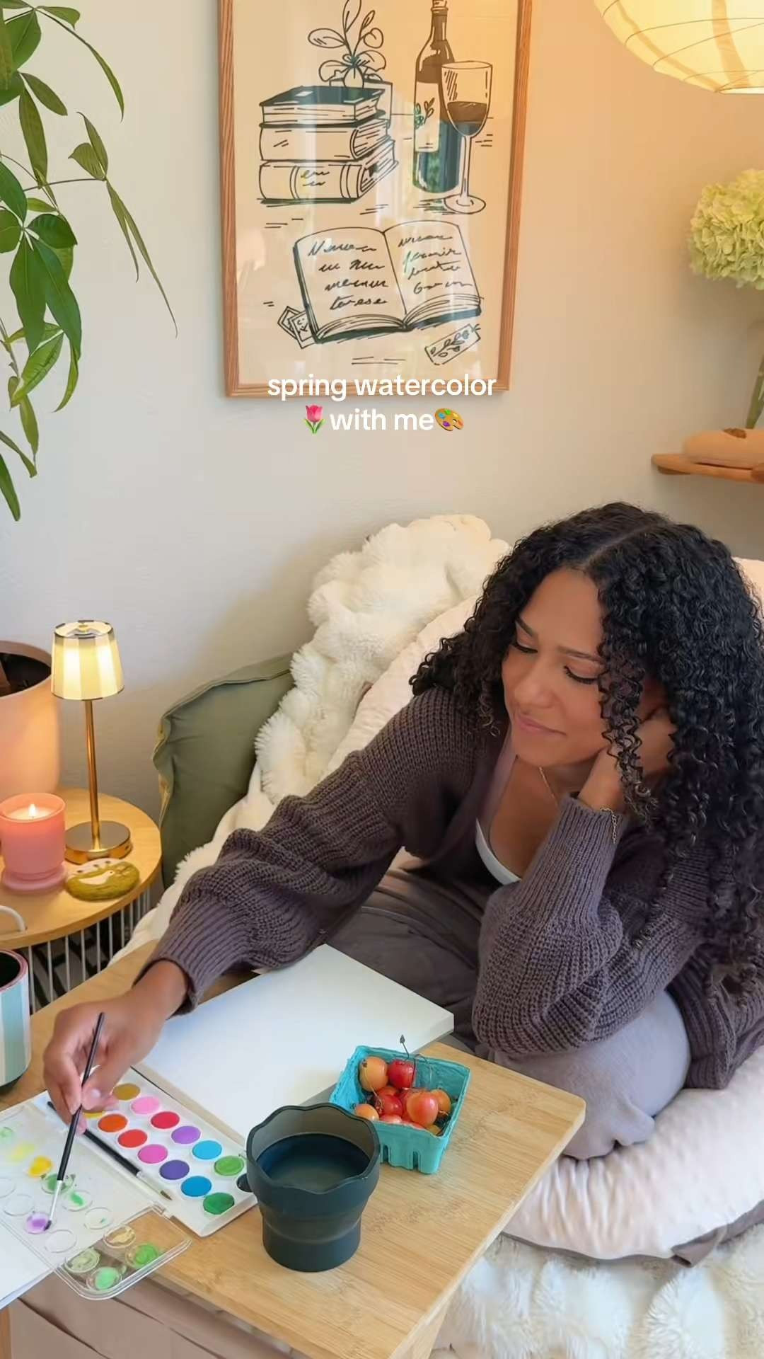 watercolor is one of my fav cozy hobbies for the spring!!🌷 such a low pressure, forgiving way to get your inner creativity flowing. 🤎 

 #LTKselfcare #LTKHome #LTKKids