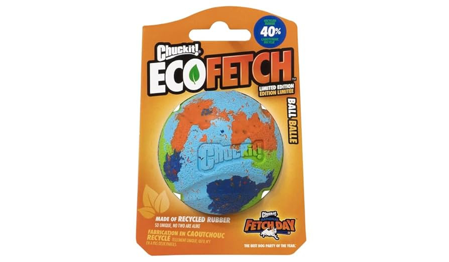 Chuckit! EcoFetch Fetch Ball Dog Toy, Medium (2.5 Inch Diameter) Pack of 1, for Breeds 20-60 lbs | Amazon (US)