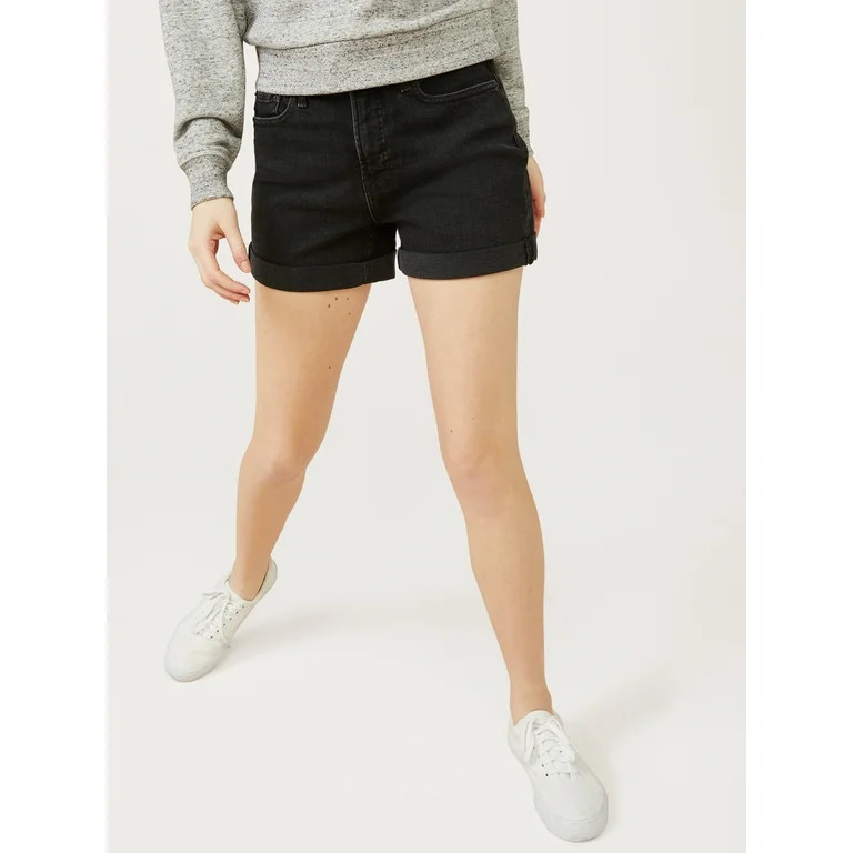 Free Assembly Women’s Rolled Cuff Jean Shorts | Walmart (US)