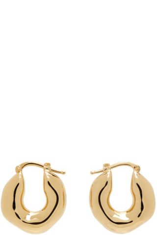 Jil Sander - Gold Hoop Earrings | SSENSE