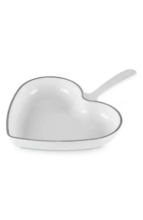 Le Creuset Heart Enameled Cast Iron Skillet in White at Nordstrom | Nordstrom