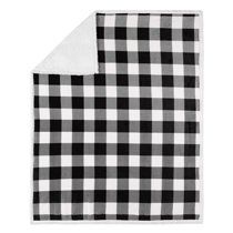 Safdie & Co. Throw Blanket 50" x 60" Buffalo Plaid White And Black Ultra Soft | Walmart (US)