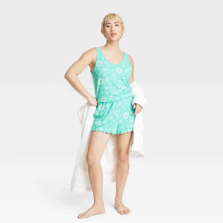 Women's Cozy Tank and Shorts Pajama Set - Colsie™ | Target