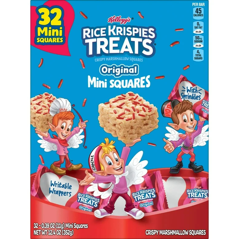 Rice Krispies Treats Original with Holiday Sprinkles Chewy Mini Marshmallow Cereal Bars, Ready-to... | Walmart (US)
