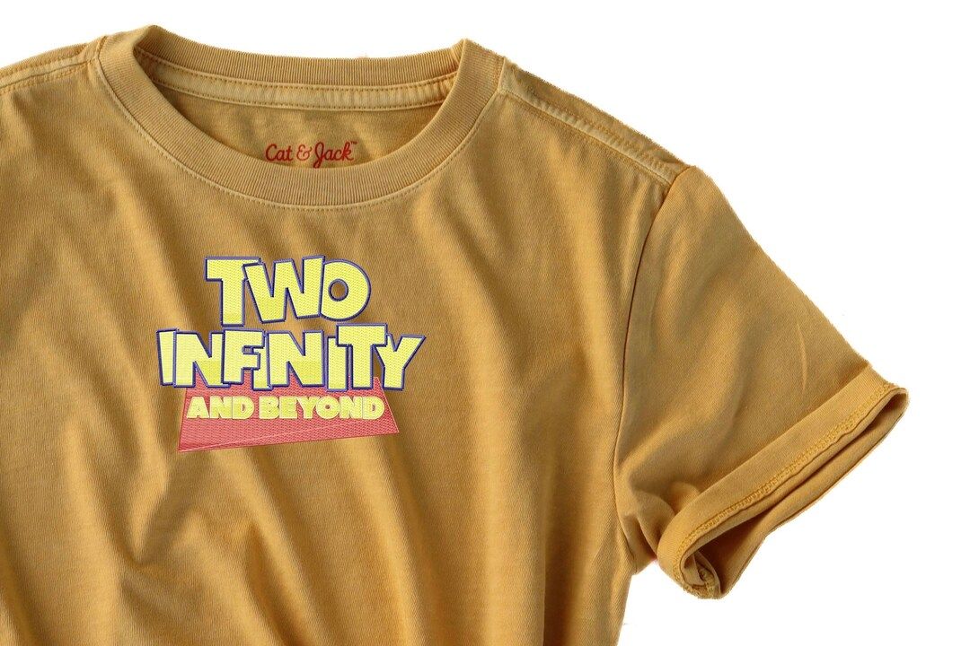 Two Infinity and Beyond Embroidered Tee and Sweatshirt Unisex - Etsy | Etsy (US)