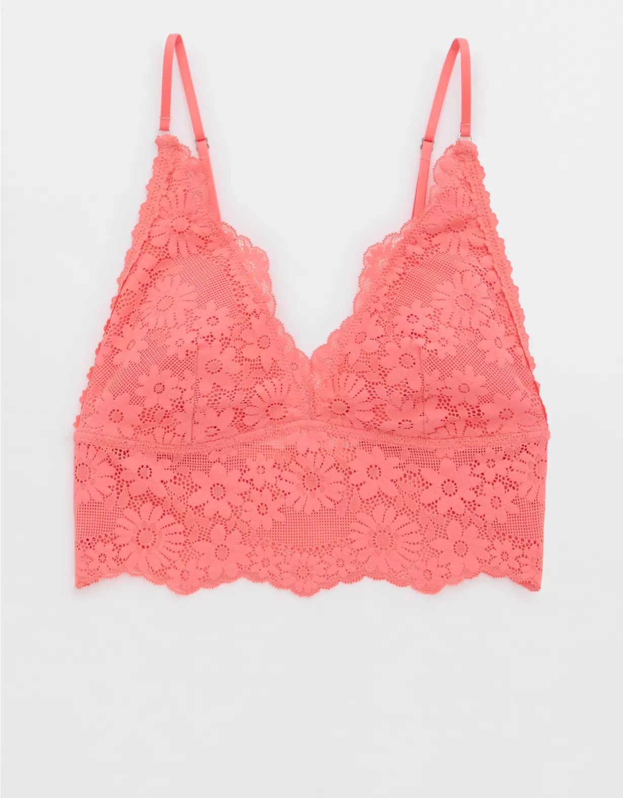 Show Off Lace Padded Longline Bralette | Aerie
