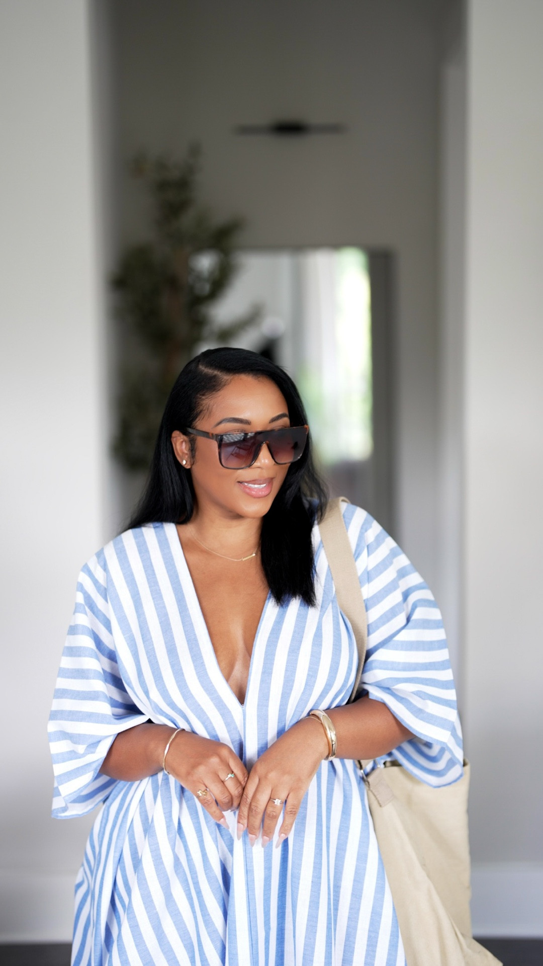 Kaftans are great for summer outfits because they’re breezy lightweight and still stylish. 
Size: XS (this is a very oversize so I size down. I normally wear a size medium.)

#LTKFindsUnder50 #LTKOver40 #LTKStyleTip