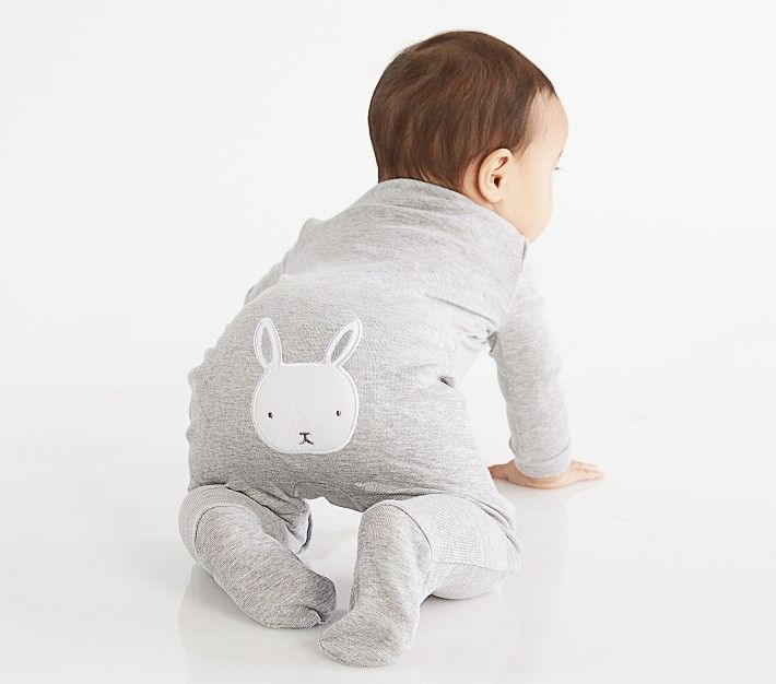 Bunny Appliqué Nursery Pajama | Pottery Barn Kids