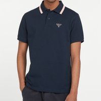 Barbour Beacon Men's Tipped Polo Shirt - Navy - L | The Hut (UK)