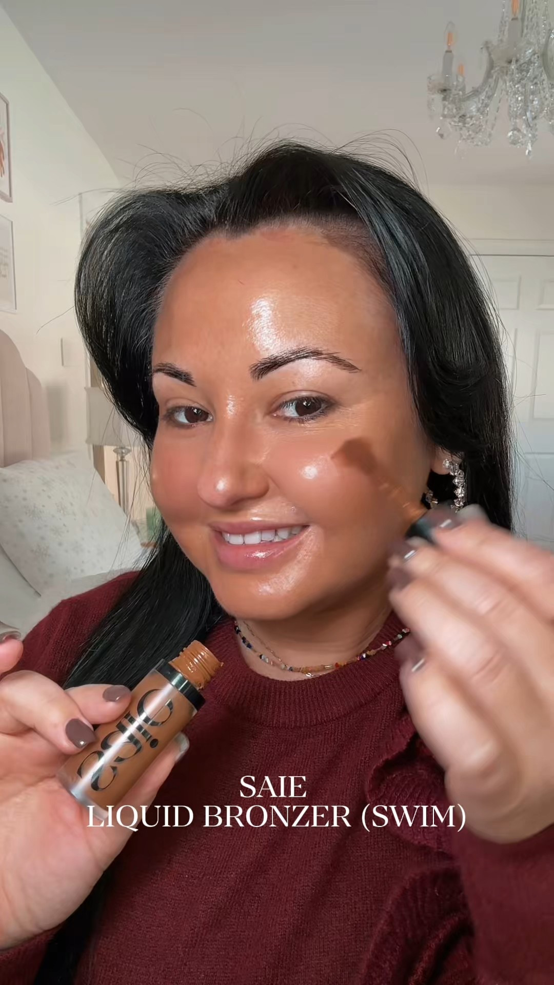 winter makeup look, burgundy makeup, vamp makeup, soft winter makeup, glowy winter skin, bronzed winter makeup, berry lips, holiday makeup, cozy glam makeup, luminous skin, sculpted bronzer, soft glam winter

#LTKBeauty