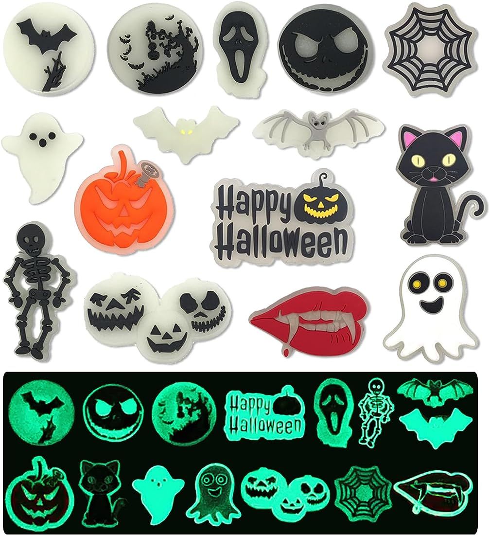 AD. Myhm Halloween Horror Shoes Charms Fit For Clogs Pins Accessoris For Shoe Decoration Gifts Fo... | Amazon (US)