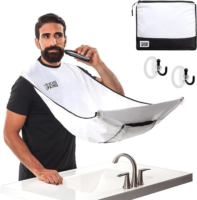 BEARD KING Beard Bib Apron - As Seen on Shark Tank – Gifts for Him, Stocking Stuffers for Men, ... | Amazon (US)