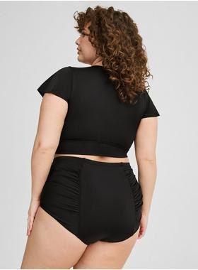 High Rise Ruched Swim Bottom | Torrid (US & Canada)