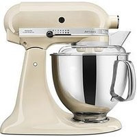 Kitchenaid Artisan 4.8-Litre Tilt Head Stand Mixer - Cream | Very (UK)