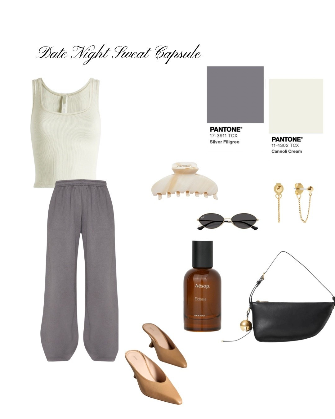 Off-duty chic ✨ Styled my SKIMS tank top with slouchy sweatpants, kitten heels for the unexpected twist, Ray-Ban sunglasses, and my Burberry bag. Finished with my go-to perfume for that effortless everyday luxury look. #OOTD #BurberryBag #RayBanSunglasses #SKIMSTankTop #KittenHeels

#LTKStyleTip #LTKActive #LTKItBag