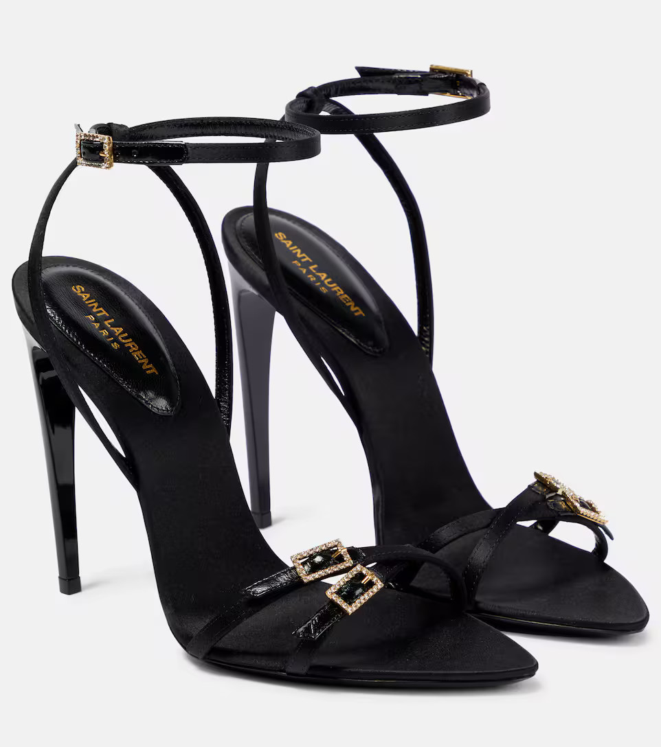 Cassie 110 crêpe high sandals | Mytheresa (US/CA)