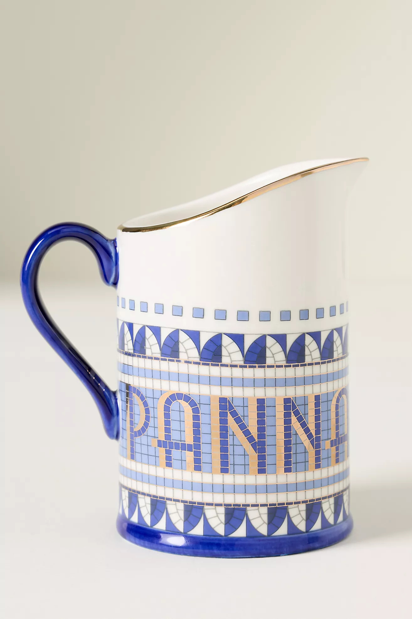 The Bistro Tile Stoneware Creamer: Italia Edition | Anthropologie (UK)