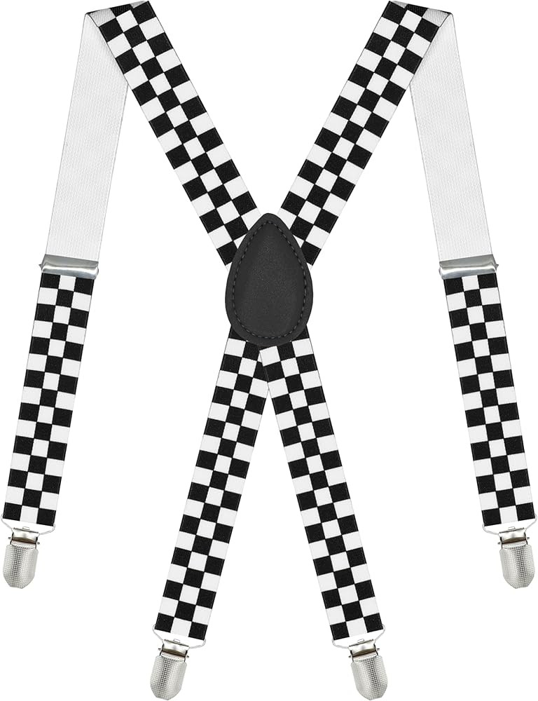 Dibi Suspenders for Men - Adjustable X Back Men's Women's Suspenders with Strong Clips | Amazon (US)