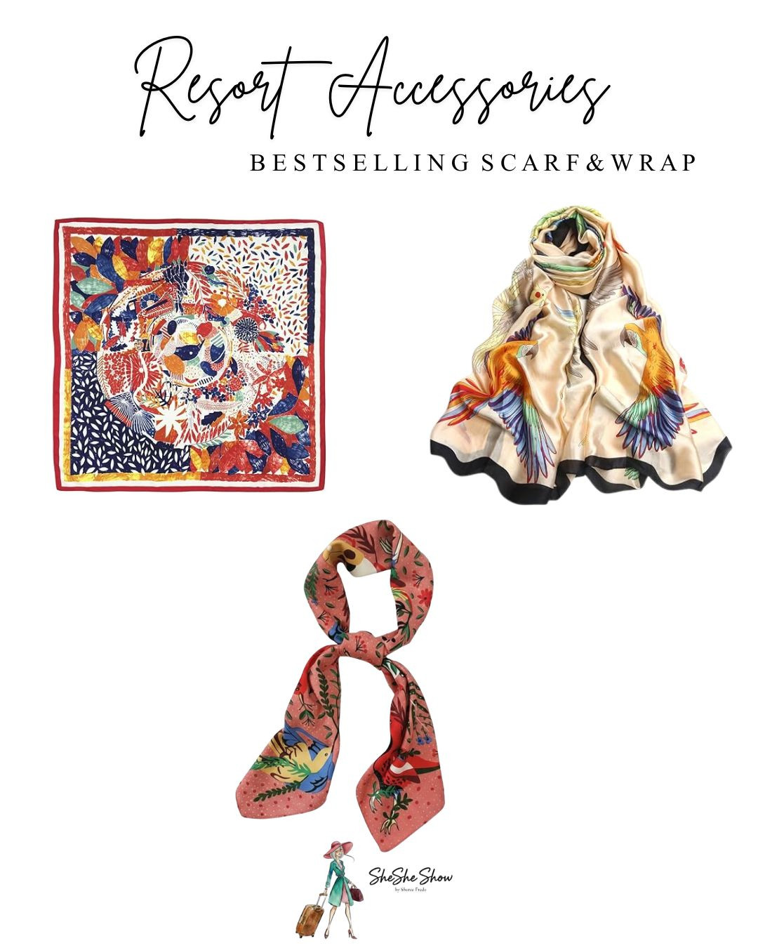  Pretty scarves to change up your spring summer looks. Wear the small one around your neck, writs or on your bag handles 

 

#LTKOver40 #LTKgrwm #LTKWorkwear