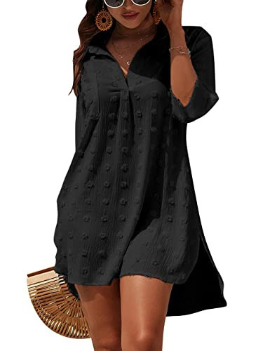 Blooming Jelly Womens Swimsuit Coverups White Chiffon Bathing Suit Cover Up Bikini Swimwear Beach Dress Outfits | Amazon (US)