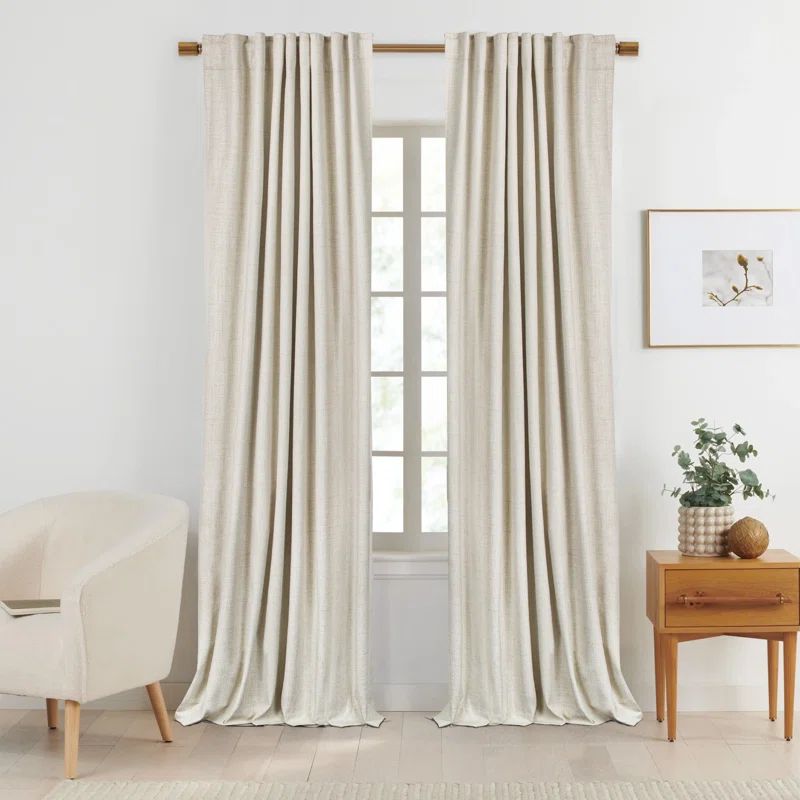 Graciella Thermal Insulated Blackout Curtains, Back Tab/Rod Pocket Bedroom Drapes | Wayfair North America