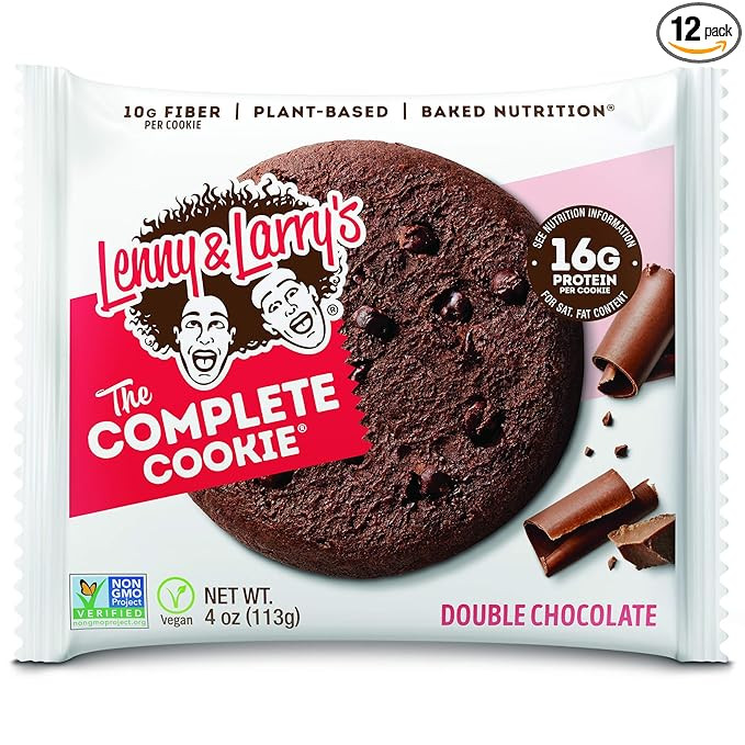 Lenny & Larry's The Complete Cookie, Double Chocolate Chip, 4 Ounce Cookies - 12 Count, Soft Bake... | Amazon (US)