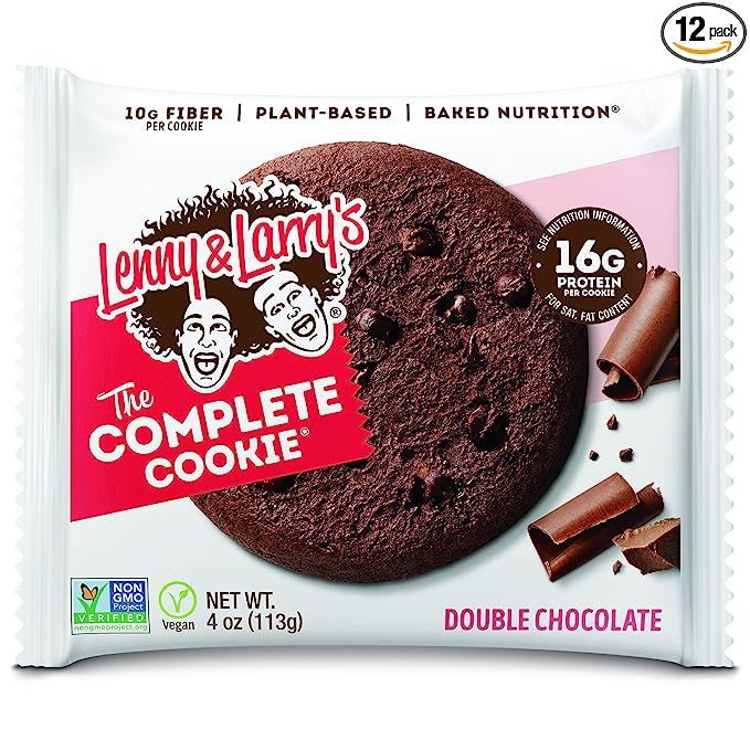 Lenny & Larry's The Complete Cookie, Double Chocolate Chip, 4 Ounce Cookies - 12 Count, Soft Bake... | Amazon (US)