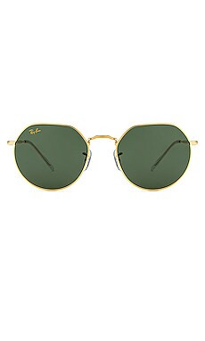 Ray-Ban Jack in Black & Green from Revolve.com | Revolve Clothing (Global)