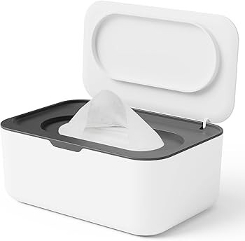 Wipes Dispenser, Wipe Holder for Baby & Adult, Seposeve Refillable Baby Wipe Container, Keeps Wip... | Amazon (US)