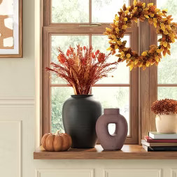 Fall Floral Standing Stem Dried Bundle Rust - Threshold™ | Target