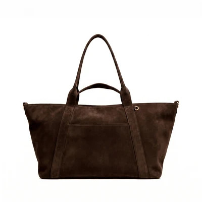 Transit Small Travel Tote Tobacco Suede | Leatherology