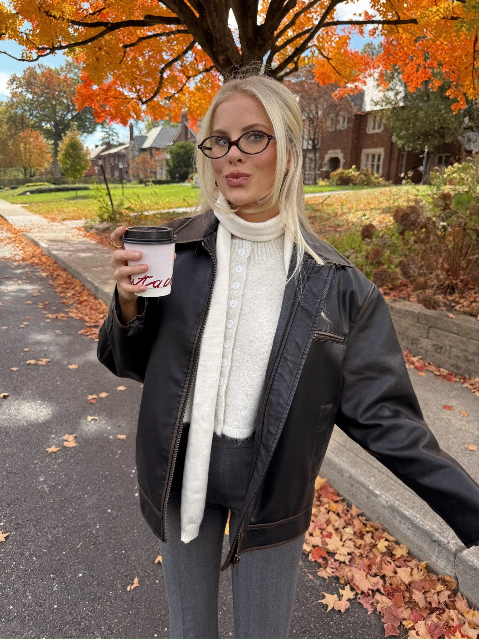 Fall outfit Inspo - linked similar in all! #kathleenpost

Fall fashion, sweater weather, leather jacket look

#LTKootd #LTKSeasonal