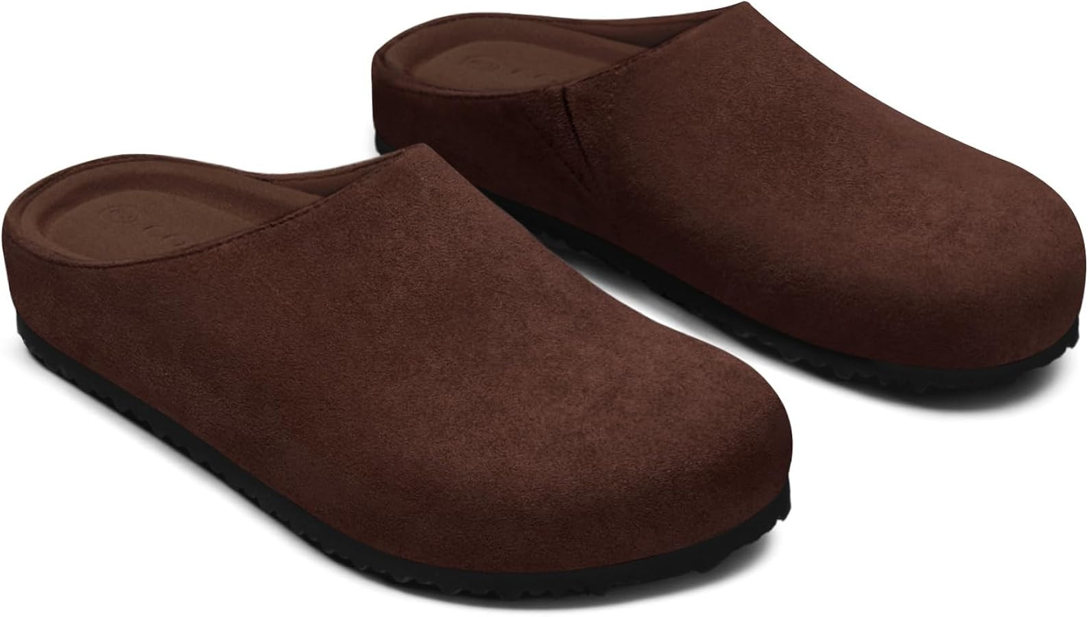 Coutgo Womens Suede Leather Clogs Comfortable Closed Toe Slip-On Mules | Amazon (US)
