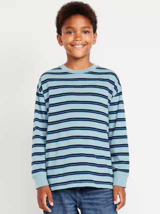 Printed Oversized Long-Sleeve T-Shirt for Boys | Old Navy (US)
