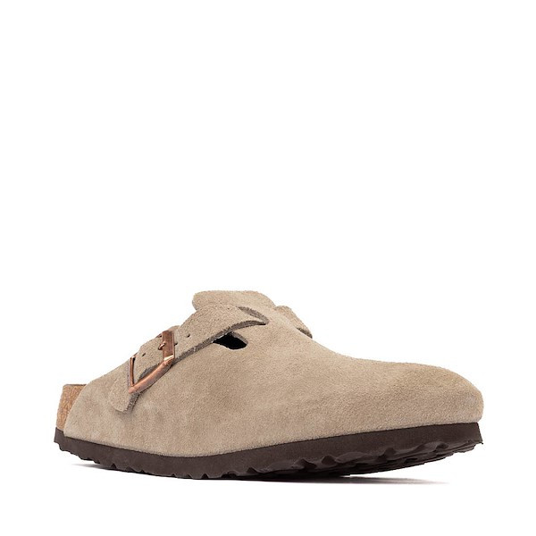 Womens Birkenstock Boston Soft Footbed Clog - Taupe | Journeys