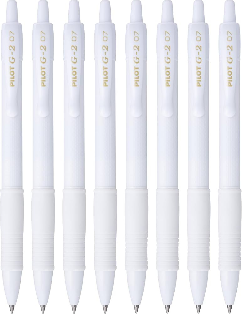 Pilot G2 Edge White, Premium Gel Roller Pens, Sensory Writing Experience, 8ct box, Fine Point 0.7... | Amazon (US)