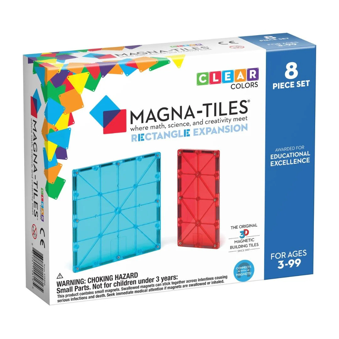 Magna-Tiles Rectangles 8 Piece Expansion Set | Safari LTD