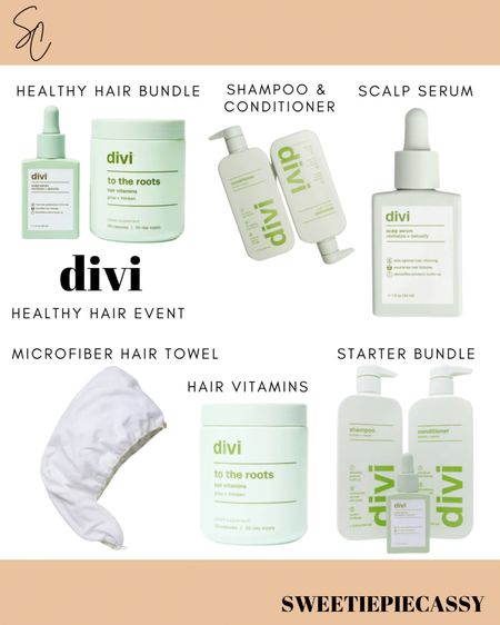divi hair care; Healthy hair event!

For a limited time, shoppers can save 20% on every one-time purchase of the Healthy Hair Bundle, featuring Divi's bestselling Scalp Serum and Hair Vitamins with code. Plus, use the code to snag a 30ml Scalp Serum and 30-day supply of Hair Vitamins for just $88! 
Promo code HEALTHYHAIR & valid until 8/18-8/21!💫 #LTKIt

#LTKbeauty #LTKfindsunder100 #LTKhome