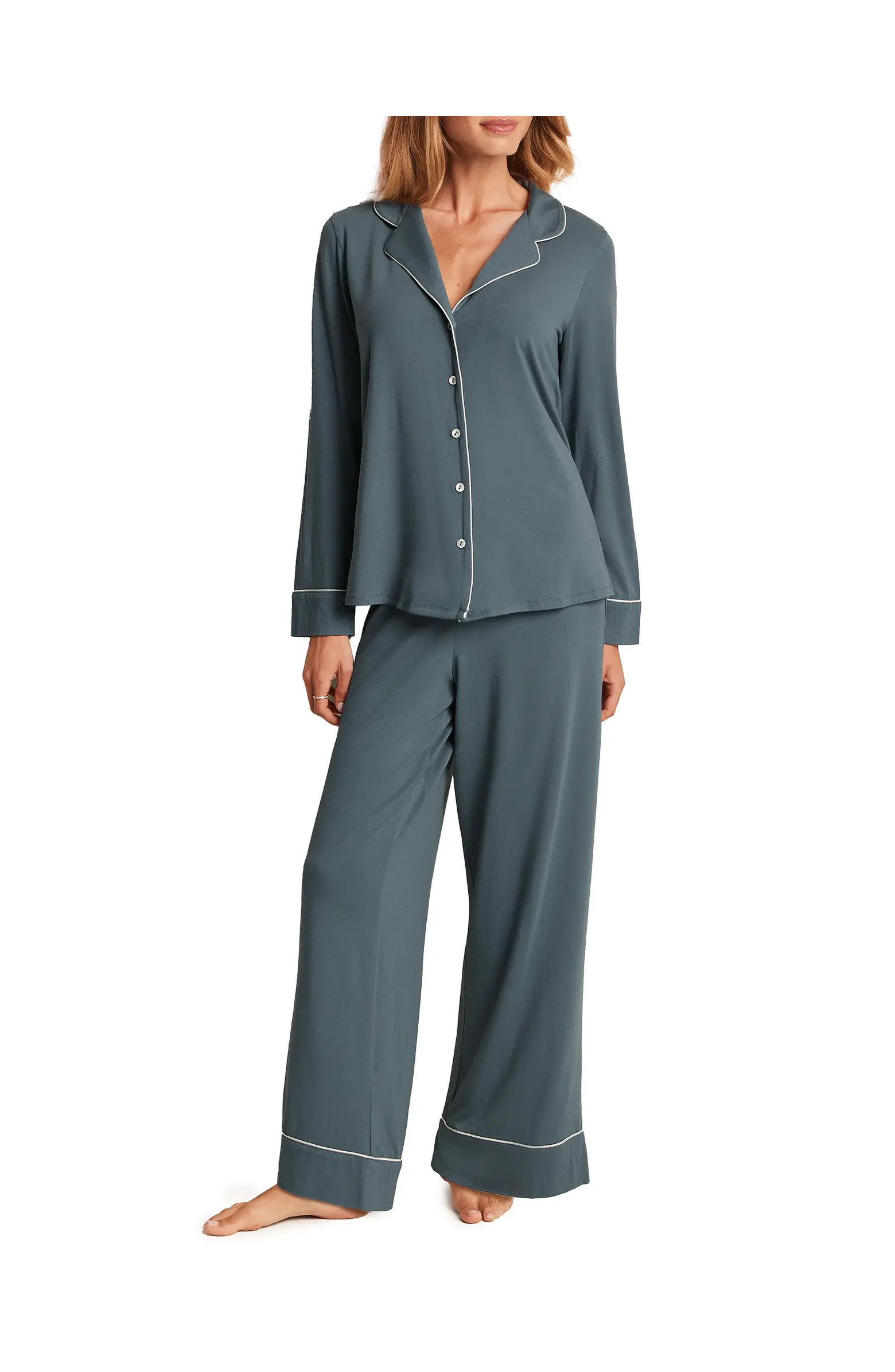 Adore Me Matilda Long Sleeve Top & Pants Pajama Set | Nordstrom | Nordstrom